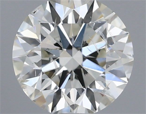 Picture of Natural Diamond 0.50 Carats, Round with Excellent Cut, I Color, SI2 Clarity and Certified by IGI
