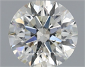 Natural Diamond 0.51 Carats, Round with Excellent Cut, I Color, SI2 Clarity and Certified by IGI