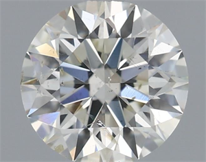 Picture of Natural Diamond 0.51 Carats, Round with Excellent Cut, I Color, SI2 Clarity and Certified by IGI