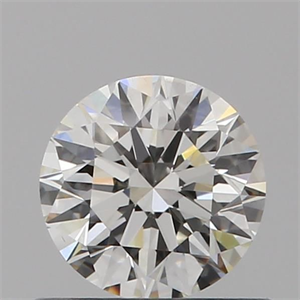 Picture of Natural Diamond 0.53 Carats, Round with Excellent Cut, H Color, VS1 Clarity and Certified by GIA