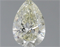Natural Diamond 1.00 Carats, Pear with  Cut, K Color, SI2 Clarity and Certified by IGI