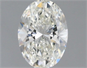 Natural Diamond 0.59 Carats, Oval with  Cut, H Color, VS2 Clarity and Certified by IGI