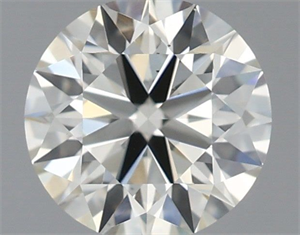 Picture of Natural Diamond 0.51 Carats, Round with Excellent Cut, J Color, VS1 Clarity and Certified by IGI