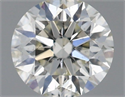 Natural Diamond 0.51 Carats, Round with Excellent Cut, I Color, SI2 Clarity and Certified by IGI
