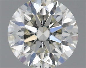 Picture of Natural Diamond 0.51 Carats, Round with Excellent Cut, I Color, SI2 Clarity and Certified by IGI