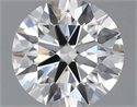 Natural Diamond 0.58 Carats, Round with Excellent Cut, H Color, VVS2 Clarity and Certified by IGI