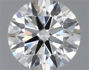 Picture of Natural Diamond 0.58 Carats, Round with Excellent Cut, H Color, VVS2 Clarity and Certified by IGI