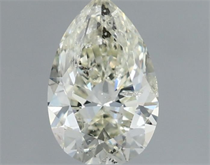 Picture of Natural Diamond 1.02 Carats, Pear with  Cut, K Color, SI2 Clarity and Certified by IGI