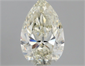 Natural Diamond 1.32 Carats, Pear with  Cut, J Color, IF Clarity and Certified by IGI