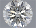Natural Diamond 0.50 Carats, Round with Excellent Cut, I Color, SI2 Clarity and Certified by IGI