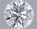 Natural Diamond 0.70 Carats, Round with Very Good Cut, G Color, SI2 Clarity and Certified by IGI