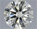 Natural Diamond 0.70 Carats, Round with Excellent Cut, L Color, SI1 Clarity and Certified by IGI