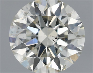Picture of Natural Diamond 0.71 Carats, Round with Excellent Cut, K Color, SI1 Clarity and Certified by IGI
