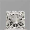 Natural Diamond 0.50 Carats, Princess with  Cut, G Color, VVS1 Clarity and Certified by IGI