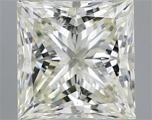 Picture of Natural Diamond 2.01 Carats, Princess with  Cut, K Color, SI2 Clarity and Certified by IGI
