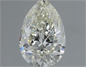 Natural Diamond 1.00 Carats, Pear with  Cut, J Color, SI1 Clarity and Certified by IGI