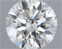 Natural Diamond 0.40 Carats, Round with Very Good Cut, H Color, SI2 Clarity and Certified by IGI