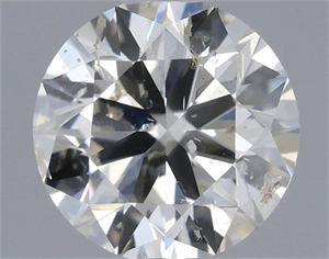 Picture of Natural Diamond 0.50 Carats, Round with Excellent Cut, I Color, SI2 Clarity and Certified by IGI