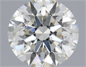 Natural Diamond 0.51 Carats, Round with Excellent Cut, I Color, SI2 Clarity and Certified by IGI