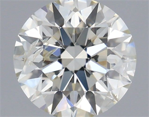 Picture of Natural Diamond 0.51 Carats, Round with Excellent Cut, I Color, SI2 Clarity and Certified by IGI