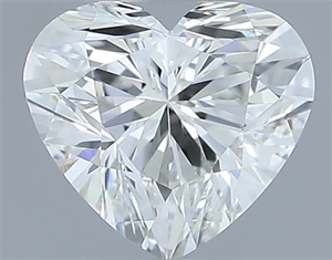 Picture of Natural Diamond 0.55 Carats, Heart with  Cut, G Color, IF Clarity and Certified by IGI