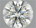 Natural Diamond 0.41 Carats, Round with Excellent Cut, J Color, VVS2 Clarity and Certified by IGI