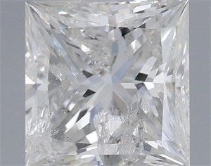 Picture of Natural Diamond 1.03 Carats, Princess with  Cut, G Color, I1 Clarity and Certified by IGI