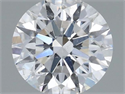 Natural Diamond 0.71 Carats, Round with Excellent Cut, D Color, I1 Clarity and Certified by GIA