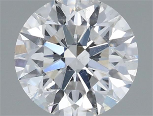 Picture of Natural Diamond 0.71 Carats, Round with Excellent Cut, D Color, I1 Clarity and Certified by GIA