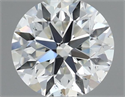 Natural Diamond 0.40 Carats, Round with Very Good Cut, J Color, SI1 Clarity and Certified by GIA