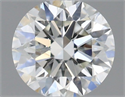 Natural Diamond 0.41 Carats, Round with Excellent Cut, H Color, SI1 Clarity and Certified by IGI