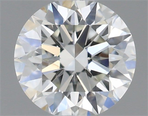 Picture of Natural Diamond 0.41 Carats, Round with Excellent Cut, H Color, SI1 Clarity and Certified by IGI