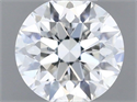 Natural Diamond 0.41 Carats, Round with Excellent Cut, F Color, SI2 Clarity and Certified by GIA