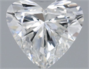 Natural Diamond 0.51 Carats, Heart with  Cut, G Color, SI2 Clarity and Certified by GIA