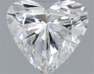Picture of Natural Diamond 0.51 Carats, Heart with  Cut, G Color, SI2 Clarity and Certified by GIA