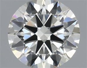 Picture of Natural Diamond 0.40 Carats, Round with Excellent Cut, I Color, VS1 Clarity and Certified by IGI