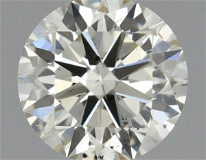 Picture of Natural Diamond 0.70 Carats, Round with Excellent Cut, K Color, SI2 Clarity and Certified by IGI
