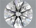 Natural Diamond 0.90 Carats, Round with Excellent Cut, K Color, SI2 Clarity and Certified by GIA
