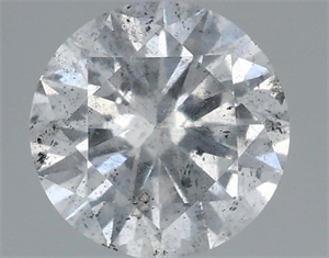 Picture of Natural Diamond 1.08 Carats, Round with Excellent Cut, G Color, I1 Clarity and Certified by IGI