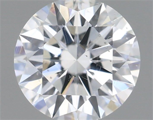 Picture of Natural Diamond 0.58 Carats, Round with Excellent Cut, G Color, SI2 Clarity and Certified by GIA