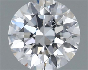 Picture of Natural Diamond 0.70 Carats, Round with Excellent Cut, D Color, SI2 Clarity and Certified by GIA