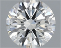 Natural Diamond 0.40 Carats, Round with Excellent Cut, G Color, SI2 Clarity and Certified by IGI
