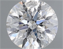 Natural Diamond 0.41 Carats, Round with Excellent Cut, F Color, I1 Clarity and Certified by GIA