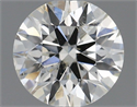 Natural Diamond 0.44 Carats, Round with Excellent Cut, I Color, SI1 Clarity and Certified by IGI
