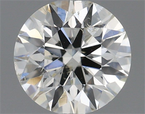 Picture of Natural Diamond 0.44 Carats, Round with Excellent Cut, I Color, SI1 Clarity and Certified by IGI