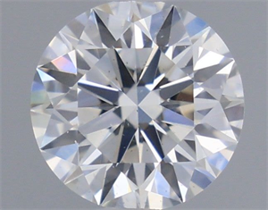 Picture of Natural Diamond 0.45 Carats, Round with Excellent Cut, H Color, SI1 Clarity and Certified by GIA