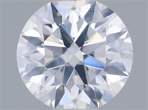 Picture of Natural Diamond 0.52 Carats, Round with Excellent Cut, D Color, I1 Clarity and Certified by GIA
