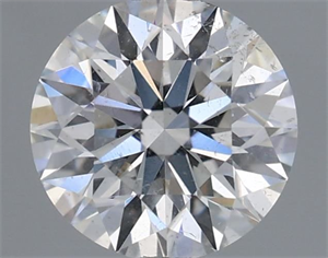 Picture of Natural Diamond 0.59 Carats, Round with Excellent Cut, E Color, I1 Clarity and Certified by GIA