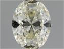 Natural Diamond 0.70 Carats, Oval with  Cut, M Color, VVS2 Clarity and Certified by GIA