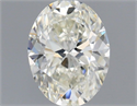 Natural Diamond 0.70 Carats, Oval with  Cut, K Color, VVS2 Clarity and Certified by GIA